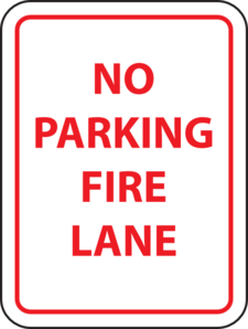 No Parking Fire Lane Clip Art